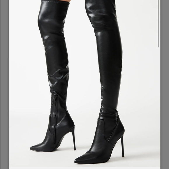 Steve Madden Thigh High Boots - VAVA BLACK PARIS - Picture 5 of 14